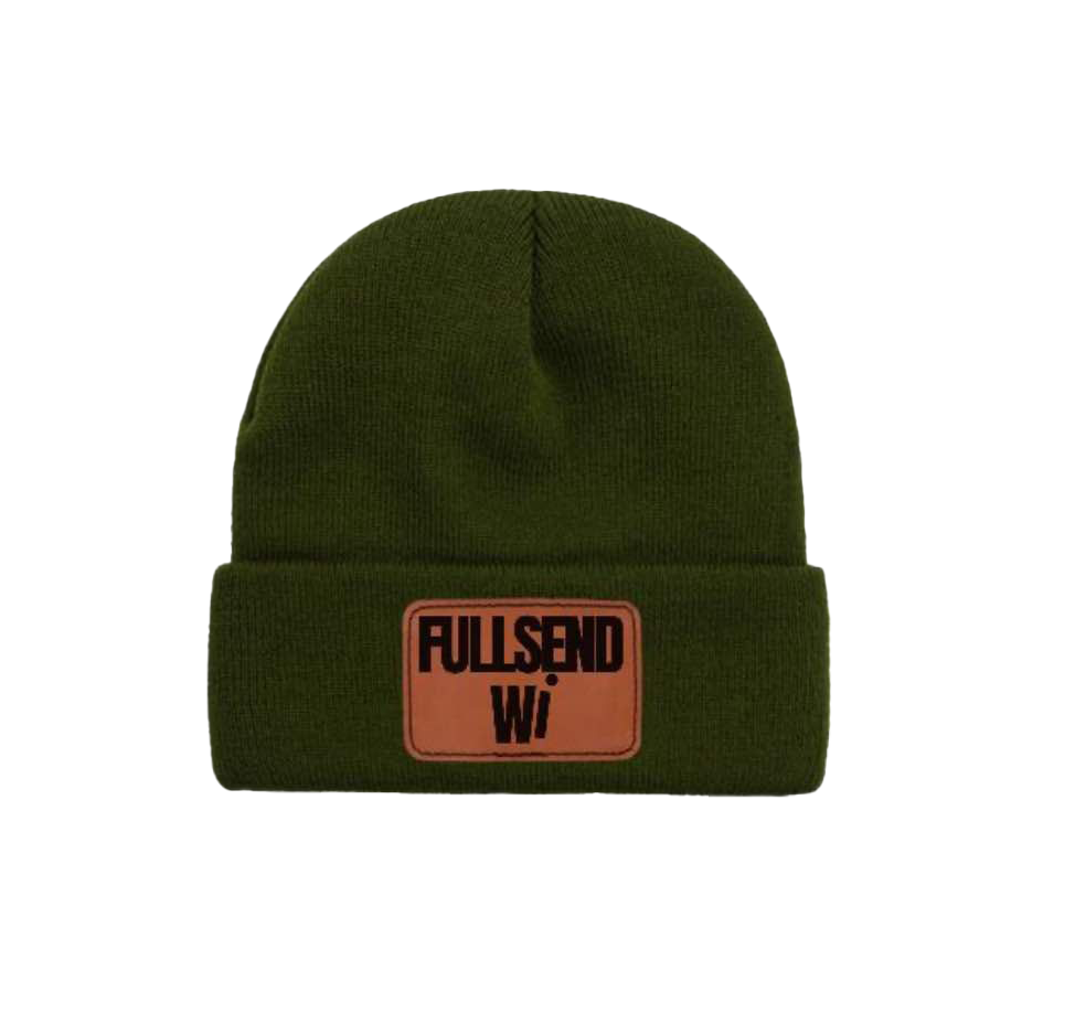 FSW Beanie w Leather Patch