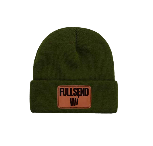 FSW Beanie w Leather Patch